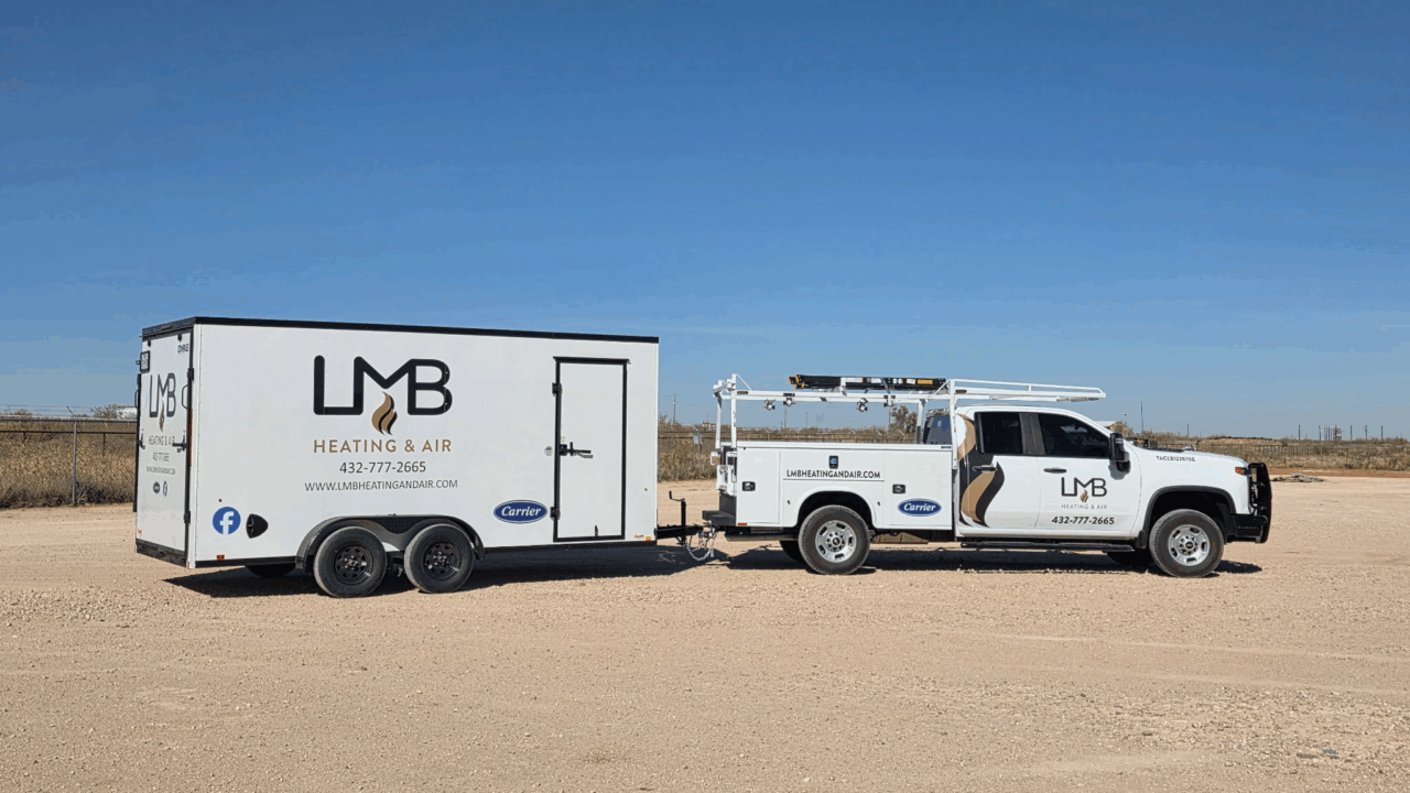 LMB marked service truck